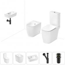 Комплексное предложение по специальной цене, включающее все необходимое для обустройства санузла или ванной комнаты.Готовое решение для туалетной комнатыКак правило, унитаз и биде устанавливаются рядом как по функциональным соображениям, так и для экономии места.Элегантный вид напольного унитаза позволяет гармонично вписаться в интерьер современного санузла или ванной комнаты, наполняя его атмосферой роскоши и уюта.Санитарный фарфор Lavinia Boho имеет более твердую и гладкую поверхность, нежели сантехнический фаянс.Система антивсплеск увеличивает гигиеничность использования изделия и делает уборку более быстрой и простой.Компактная подвесная раковина Lavinia Boho One оптимально подходит для небольших ванных комнат или гостевых санузлов.Дизайнерская сантехника изготовлена в едином стиле: изделия прекрасно дополняют друг друга и формируют органичный тандем с элегантными аксессуарами.Внимание! Данная модель с правым – R-разворотом. Пожалуйста, убедитесь в правильности выбора нужной стороны.