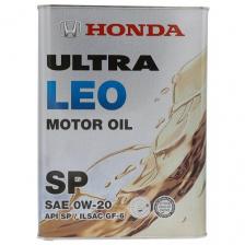 HC-синтетическое моторное масло Honda Ultra LEO 0W20 SP, 4 л, 1 шт.