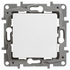 Выключатель одноклавишный, белый безвинтовые зажимы 10АХ LEGRAND (672201), цена за 1 шт