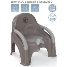 Горшок-стул Amarobaby Baby chair, серый (AB221105BCh/11)