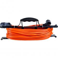 Силовой удлинитель ЭРА UFx-1e-3x1.5-20m-IP44 на рамке, c заземлением, 1 гнездо, 20м, ПВС, 3x1.5 Б0046829