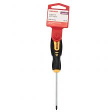 Отвертка крестовая PZ0х75мм, двухкомпонентная рукоятка REXANT, цена за 1 шт