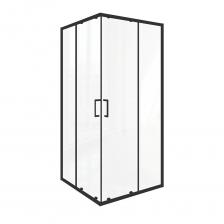 Душевой уголок Good Door Lite CR-100-C черный 100х100х190 см квадрат стекло прозрачное 5 мм (ЛТ00023)