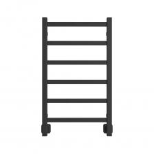 Для подключения полотенцесушителя к системе ГВС нужен комплект подключения с угловыми квадратными соединениями, отражателями и эксцентриками в цвете черный матовый по артикулу 4657763846916 // Водяные