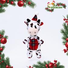 Игрушка мягкая для собак «Корова» с пищалкой, 35x17 см