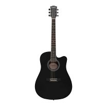 Emotive Rightwood D1 BK, ремень + стойка + вертушка + струны в ПОДАРОК