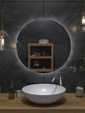 Зеркало настенное круглое в ванную Onika «Сола», с LED – подсветкой, d=70 см