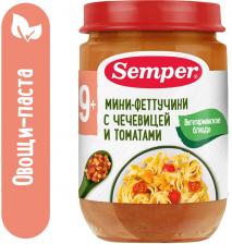Пюре Semper Мини-Феттучини с чечевицей и томатами с 9 месяцев 190г
