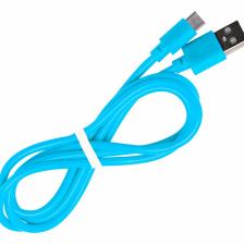 Дата-кабель Smartbuy USB - micro USB, цветные, длина 1 м, голубой (iK-12c blue)/100, цена за 1 шт