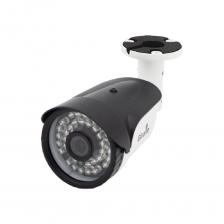 Уличная HD видеокамера GF-IR4353AHD2.0 V2 (2.8) выполнена в металлическом корпусе с классом защиты IP66 и предназначена для установки как в помещениях, так и вне помещений. В камере установлена матрица 1/2.8'' SONY Starvis с разрешением 2 Мп (1920 х 1080) и чувствительностью 0.001 Лк. Видеокамера имеет фиксированный объектив с фокусным расстоянием 2.8 мм и встроенную ИК подсветку с дальностью до 25 м. GF-IR4353AHD2.0 V2 (2.8) поддерживает несколько телевизионных форматов аналогового HD видеосигнала: AHD/TVI/CVI/CVBS. Применяемая технология позволяет осуществлять передачу видео высокого качества и сигналов управления по коаксиальному кабелю на расстояние до 300 м. Уличная HD видеокамера осуществляет работу в режиме "День – Ночь" для наблюдения контролируемых зон в дневное время, а также в условиях отсутствия света или недостаточной освещенности объектов. Для работы камеры необходим источник с напряжением питания 12 B DC. Конструктивное исполнение GF-IR4353AHD2.0 V2 (2.8) допускает ее использование как в помещениях, так и вне помещений для работы в сложных погодных условиях с диапазоном рабочих температур от -40 до +50 °C. На объекте изделие монтируется посредством кронштейна, фиксирующего видеокамеру в вертикальной и горизонтальной плоскостях.