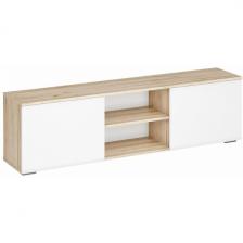 ТВ-тумба Алетра ТБ01-1600 (Алетра ТБ01-1600 дуб крафт серый / глянец белый) Woodville арт.580875