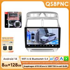 Hizpo 9 "Android 14 8G+128G 2DIN 4G NET+WiFi DSP автомобильный радиоприемник мультимедиа для Peugeot 307 SW 307CC 307SW 2002-2013 видеоплеер