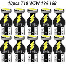 Светодиодные лампы T10 W5w Canbus 12 В 194 168 2825 5W5 для автомобилей, автомобильные диодные лампы, боковые лампы, внутреннее освещение для Bmw e46 e90 e39 f10 e87