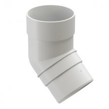 колено трубы DOCKE Premium d85мм 45град пломбир ПВХ