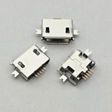100 шт., микроразъем, тяжелая пластина 1,0 SMD, 2 фута, мини-USB-разъем, 5P, гнездо для зарядки планшета, гнездо для зарядки мобильного телефона