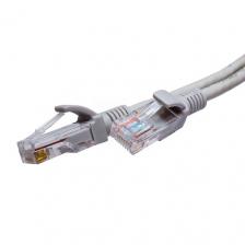 Кабель патч-корд U/UTP 5e кат. 5м. SUPRLAN 10-0145 4x2 26AWG (7x0.16mm) Cu LSZH серый