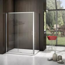 Душевой уголок Good Door Latte WTW+SP-C-WE 140x80 + очиститель для стекол