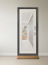 Входная дверь в квартиру «Берлога. Сибирь 3К Термо Шайн», 970x2050 мм, левая, цвет антик серебро/филадельфия крем