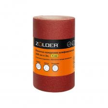 Полотно наждачное шлифовальное водостойкое Р240, 100 мм, 3 м ZOLDER ЭК000144905