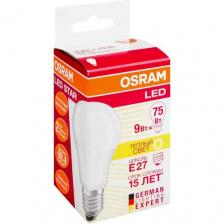 Лампа светодиодная OSRAM Led Star Classic 827 FR, E27, A60, 8.5 Вт, 2700 К