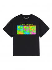 Palm Angels Kids футболка Triple Pop Palms, черный