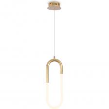 Подвесной светильник Freya Magnet FR6106PL-L13G. Мощность светильника: 12W. Ти цоколя: LED. Цветовая температура: 4000К. Основной цвет арматуры: Золото. Материал: Металл