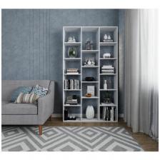 Стеллаж Перегородка модель Стиль 3 (ШхВхГ) 113х200х22см, цвет Белый