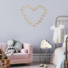 Зеркало настенное «Корона», акриловое, на клеевой основе, 18 шт.. 4x7 см