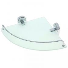 Стеклянная полка Frap F19 хром