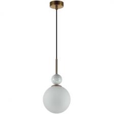 Подвесной светильник Odeon Light Lolla 4359/1A бронзовый/белый/камень/металл IP20 E14 40W 220V