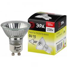 GU10-JCDR (MR16) -50W-230V Лампа галогенная ЭРА GU10-JCDR (MR16)-50W-230V GU10 50Вт софит теплый белый свет, цена за 1 шт