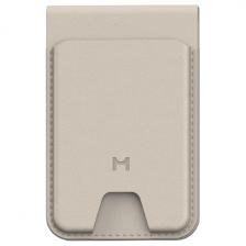 Кошелек-кардхолдер Magssory Geotag Magnetic Flip Wallet, совместимый с MagSafe и Find My, ivory (ACL003)