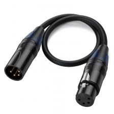 0,5 м 1,8 м 3 м 5 м XLR 4-контактный кабель питания «папа-мама» XLR сбалансированный удлинительный патч-кабель для монитора камеры DSLR