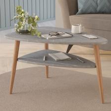 Столик журнальный «Трио mini», 695x500x418 мм, цвет чёрный мрамор