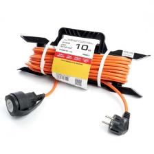 Удлинитель одноместный с заземлением 10 метров на рамке IP44 Stekker Home 39627