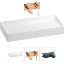 Раковина для ванной Wellsee Pure BY в наборе 2в1 201000754