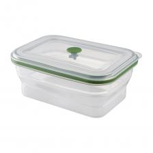 Контейнер для переноски и хранения Smart Solutions Silikobox силиконовый, прямоугольный, складной, 1.2 л, зеленый SS-LB-SCN-GR1200