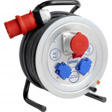 Удлинитель на металлической катушке ЭНАРГИТ МК1, 220/380В, КГ 5х1,5 - 50 метров, МК1-515-50К-3801-2202-44