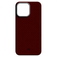 Чехол для мобильного телефона Magssory для iPhone 15 Pro Max, кевлар (арамид), с магнитами, совместимый с MagSafe, red (CFB016)