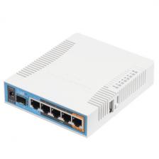 Беспроводные маршрутизаторы MikroTik hAP ac with 720MHz CPU, 128MB RAM, 5x Gigabit LAN, built-in 2.4Ghz 802.11b/g/n three chain wireless with integrated antennas, built-in 5Ghz 802.11ac three chain wireless with integrated ante [RB962UiGS-5HacT2HnT]