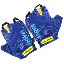 Велоперчатки Vinca Sport, Leader, синие с серым, VG 912 Leader Blue (XXL)