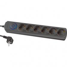 Сетевой фильтр Ippon BK-6-EU-3-10-B 3м 6 розеток черный коробка