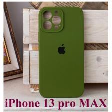 Чехол Silicone Case, для iPhone 13 Pro Max, силиконовый, цвет хаки