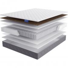 Матрас Lineaflex Sauris размером 80x200 см предлагает комфорт и поддержку благодаря независимому пружинному блоку, который обеспечивает равномерное распределение нагрузки, что способствует правильному положению тела во время сна. Основной наполнитель из пены Ergoflex, ППУ и кокоса создает оптимальный баланс между мягкостью и поддержкой, что делает матрас анатомическим. Средняя жесткость одной стороны и мягкость другой позволяют выбрать наиболее комфортную поверхность для сна. Матрас рассчитан на одного человека с максимальной нагрузкой до 120 кг, что делает его подходящим для большинства пользователей. Компактная упаковка в рулоне облегчает транспортировку и установку. Бело-коричневый цвет добавляет стильный акцент в интерьер спальни.