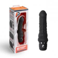Вибратор PowerCocks 6" реалистичный, черный