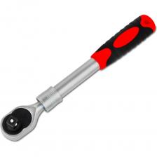 WORB Ключ-трещотка телескопический WORB ERH 44545 20008445N45 представляет собой надежный инструмент для бытового и профессионального использования. Изготовленная из хром-ванадиевой стали, она обладает высокой прочностью и долговечностью.Хромированное покрытие защищает инструмент от коррозии, обеспечивая долгий срок службы.Длина инструмента - 30.5-44.5 см.Механизм с 45 зубцами обеспечивает плавную и точную работу, а наличие кнопки сброса облегчает смену насадок.Это делает трещотку WORB идеальным выбором для тех, кто ценит качество и удобство в работе.