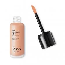 KIKO Milano, Тональный крем и консилер 2-в-1 с полным покрытием, Тональный крем и консилер с плотным покрытием 2 в 1 Cool Rose 20, 25 мл