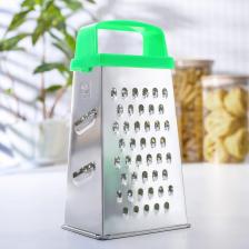 Тёрка Доляна, 4 грани, 11x8.5x22 см, металл, МИКС