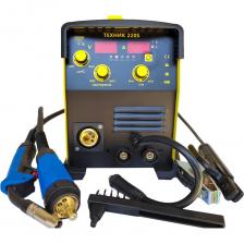 Предназначен для полуавтоматической сварки в среде защитных газов, безгазовой сварки самозащитной (порошковой) проволокой и дуговой сварки: электродами. Вид сварки: полуавтоматическая сварка (MIG/MAG), ручная дуговая сварка (MMA) Функция Индуктивность позволяет сварщику регулировать ширину нанесения шва, а также глубину провара; ПВ 80 % Высокоэффективная IGBTтехнология Жк дисплей Диаметр проволоки - 0,6; 0,8; 1,0 мм Диаметр электрода - 1,6; 2,0; 3,0; 4,0 мм Термозащита Работа от 140 до 240 В Профессиональная серия Легок в управлении Многослойное лаковое покрытие электронных компонентов Механизм подачи проволоки защищен от пыли Сварка в среде защитных газов и безгазовая сварка порошковой проволокой Катушка - 1кг, 5 кг  