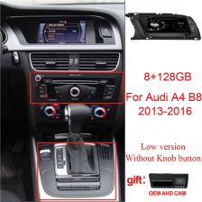 8,8-дюймовый Android 14 Android Auto для Audi A4 B8 2009-2016 Мультимедийный плеер Auto CarPlay 8-ядерный 5G GPS-дисплей DSP GPS NO 2DIN